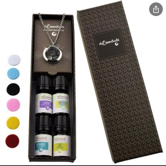 Beautiful mEssential necklace diffuser inc 4 oils - Picture 1 of 6
